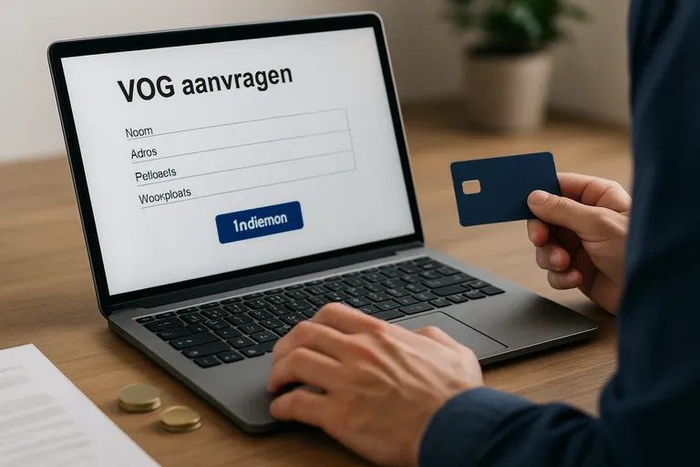 Kosten en betaling van een online VOG aanvraag